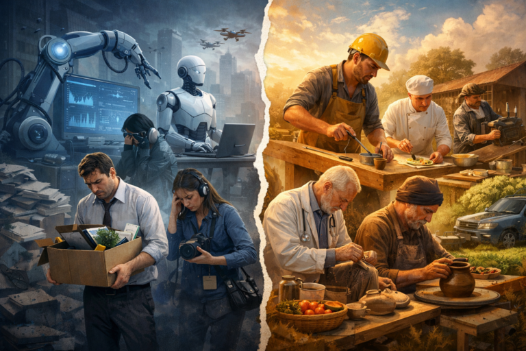IA vs trabajo humano: qué empleos desaparecen y cuáles sobreviven